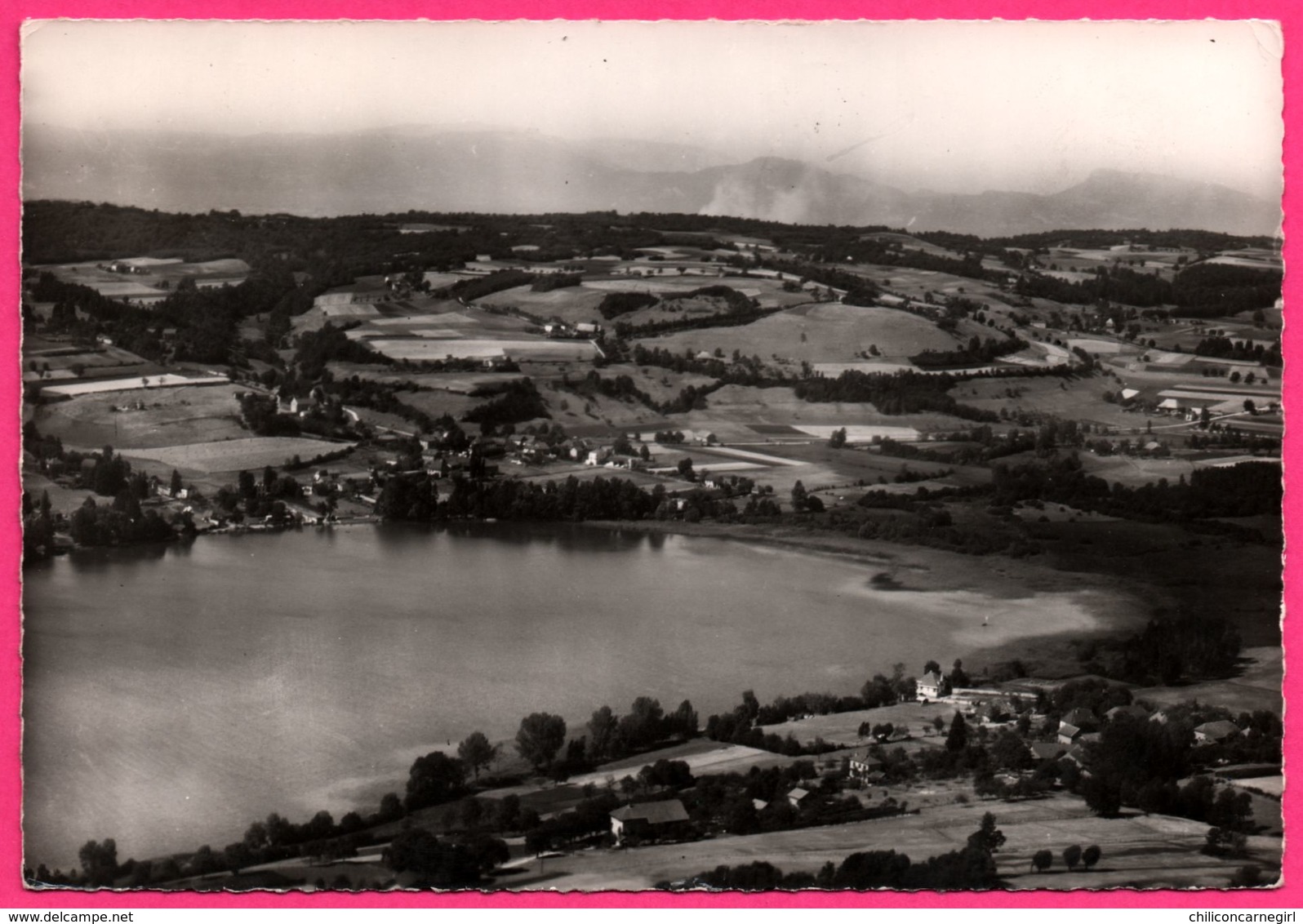 Cp Dentelée - Paladru et son Lac - Vue générale Aérienne - Cliché J. CELLARD - 1965