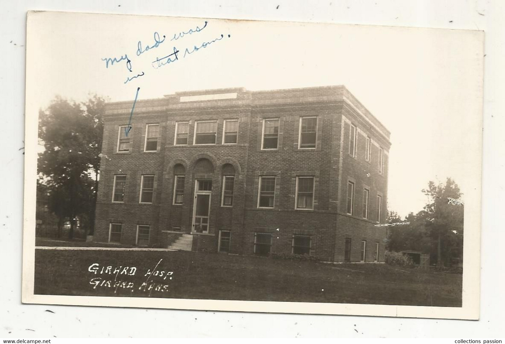 cp , ETATS UNIS, Kansas , KS , GIRARD , hospital , écrite