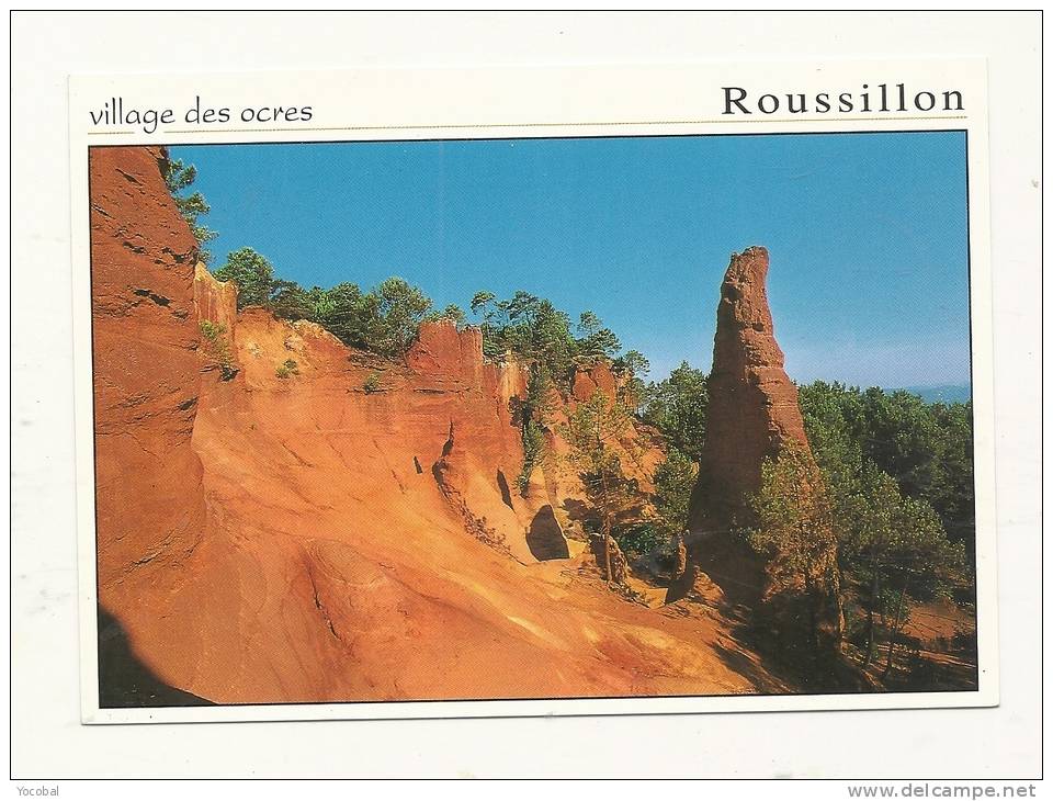 cp, Région, Languedoc Roussillon, Roussillon, Village des Ocres, écrite