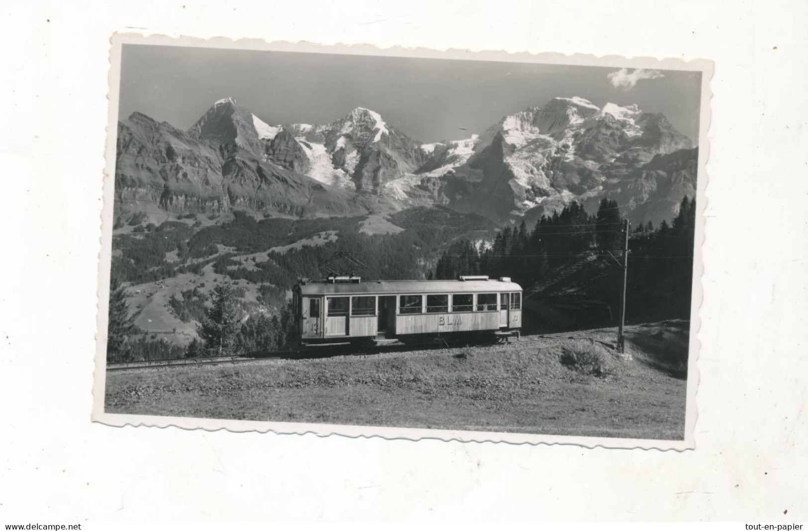 CP - SUISSE - Mürrenbahn,  Eiger, Mönch und Jungfrau .-  carte vierge