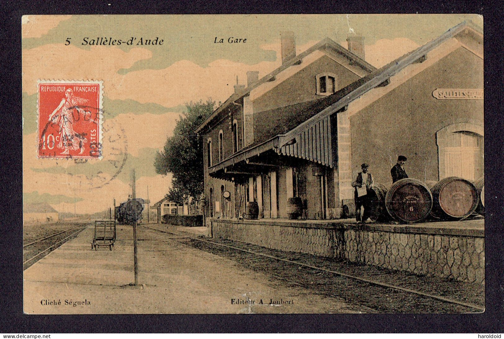 CPA 11 - SALLELES D'AUDE - LA GARE