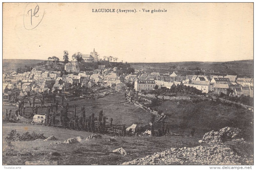 CPA 12  LAGUIOLE VUE GENERALE  1923