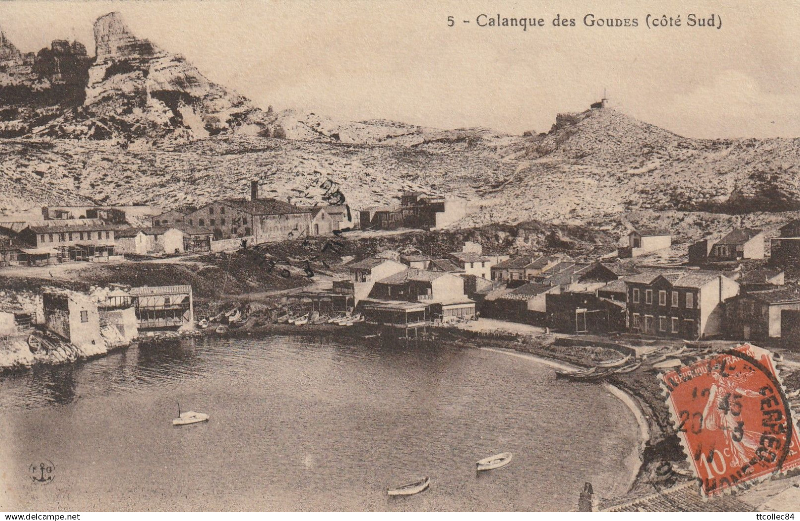 CPA-13-MARSEILLE-Calanque des Goudes (côté sud)