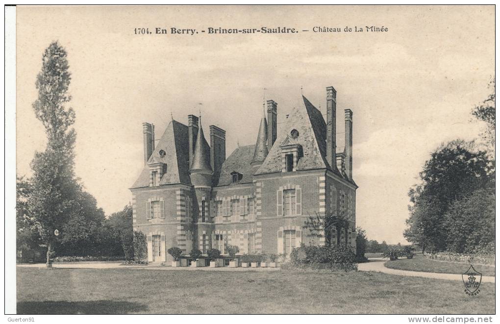 ( CPA 18 )  BRINON-SUR-SAULDRE  /  Château de la Minée  -