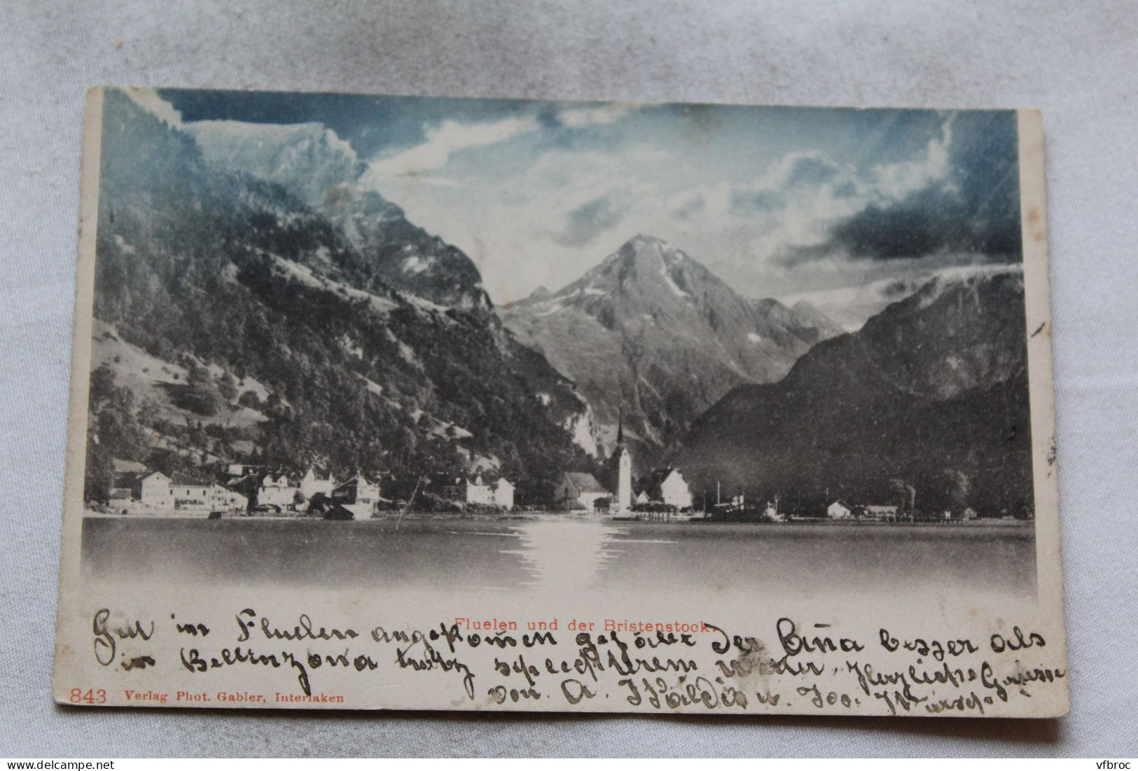 Cpa 1900, Fluelen und der bristenstock, Suisse