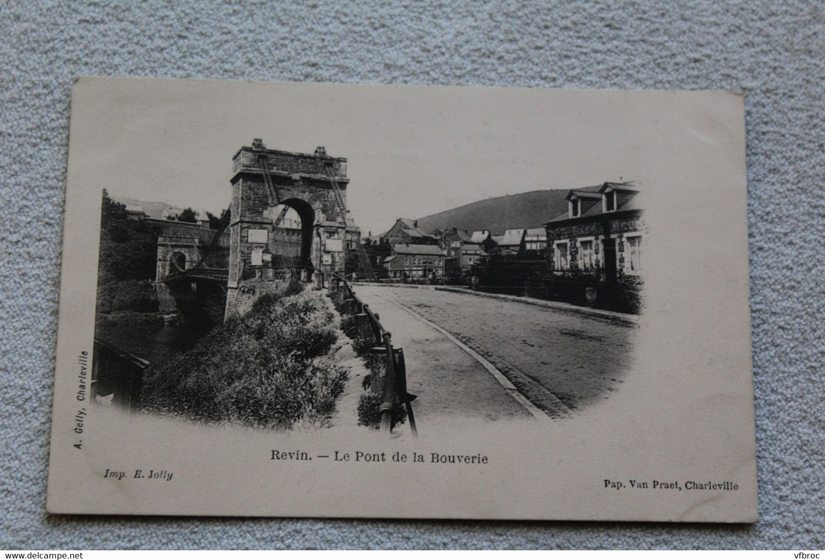 Cpa 1901, Revin, le pont de la Bouverie, Ardennes 08