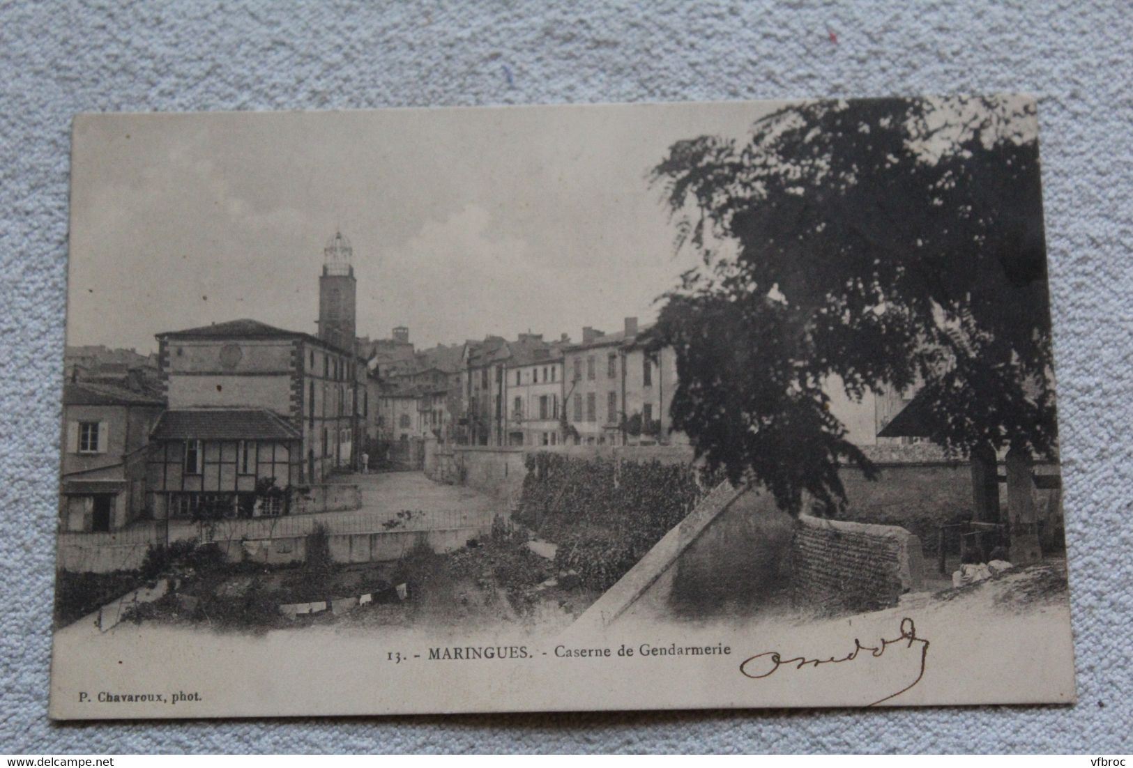 Cpa 1903, Maringues, caserne de gendarmerie, Puy de Dôme 63