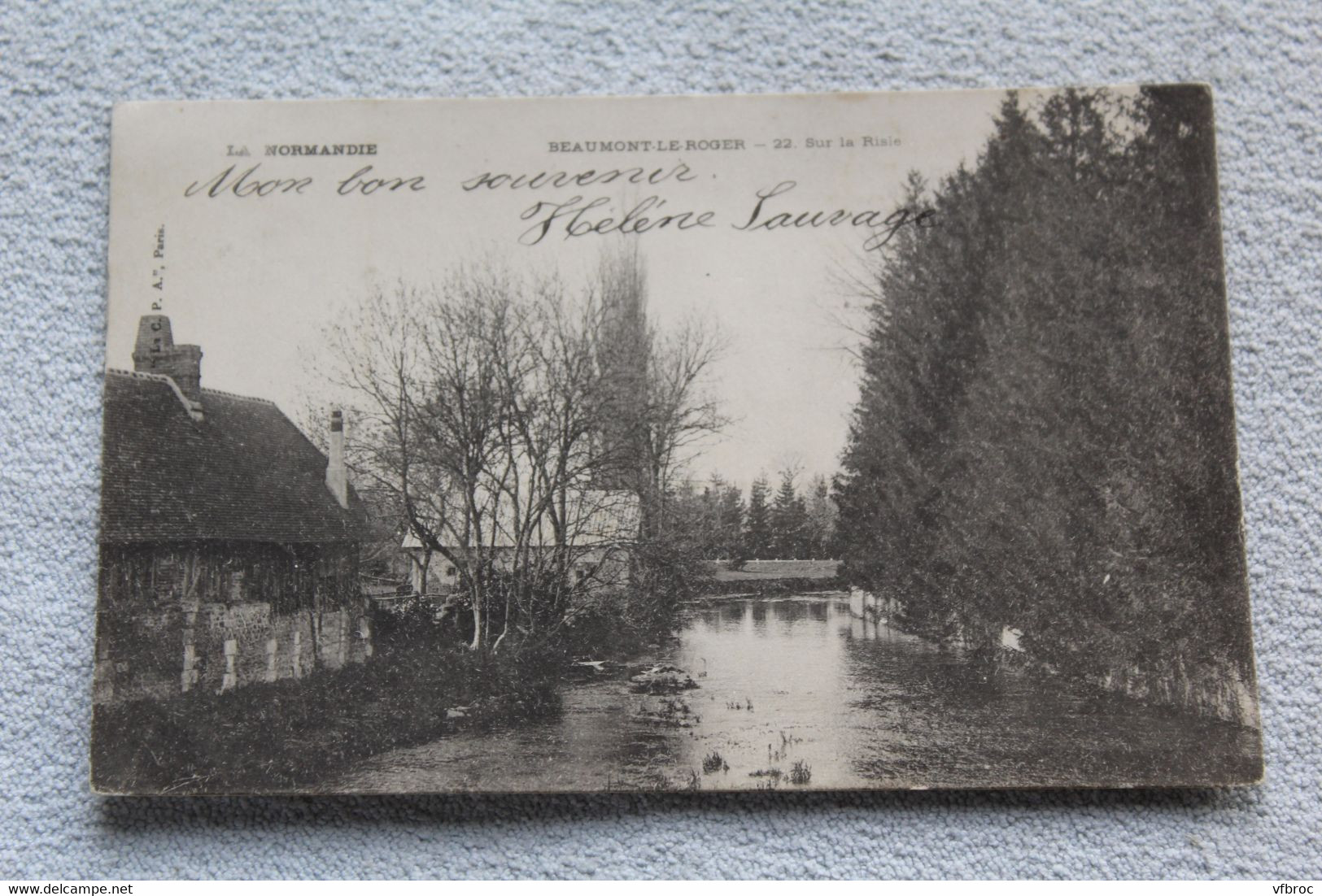 Cpa 1904, Beaumont le Roger, sur la Risle, Eure 27