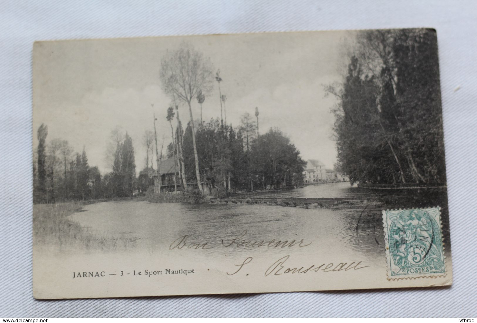 Cpa 1904, Jarnac, le sport nautique, Charente 16