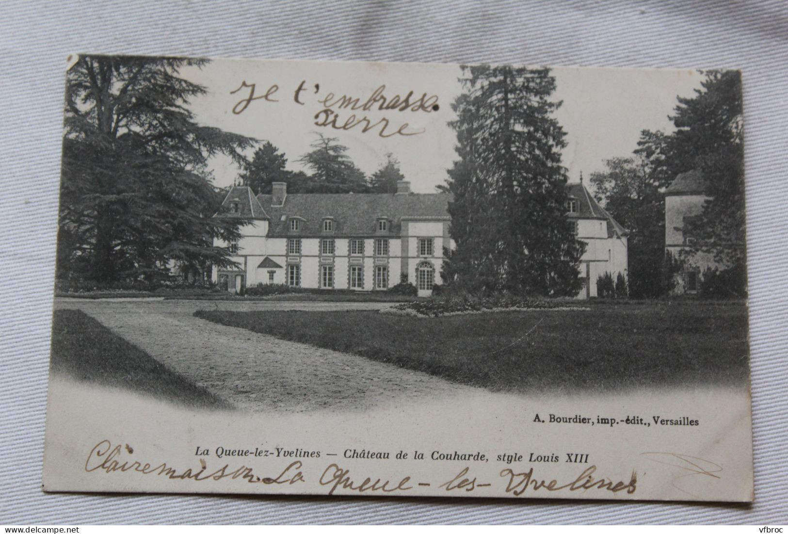 Cpa 1904, la Queue en Yvelines, château de la Couharde, Yvelines 78