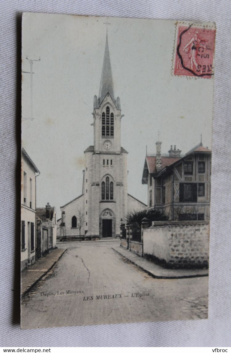 Cpa 1904, les Mureaux, l'église, Yvelines 78