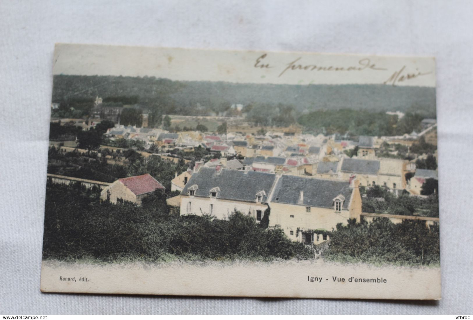 Cpa 1905, Igny, vue d'ensemble, Essonne 91