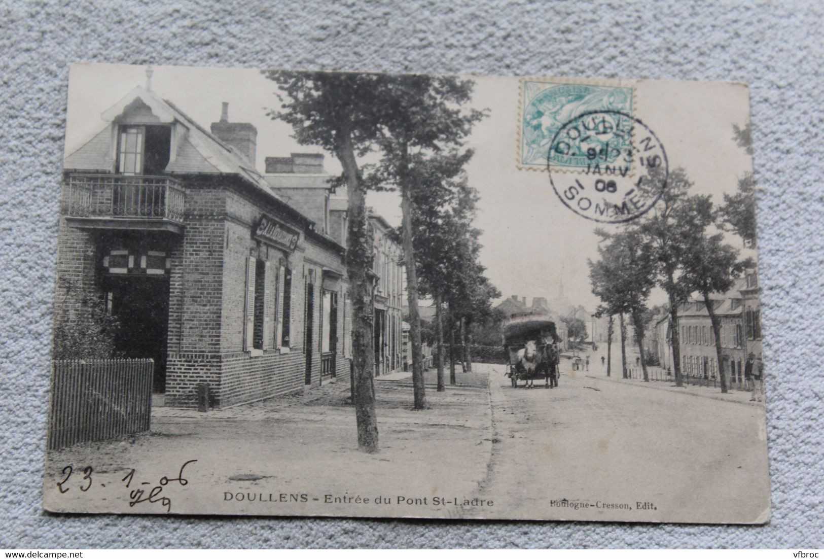 Cpa 1906, Doullens, entrée du pont saint Ladre, Somme 80