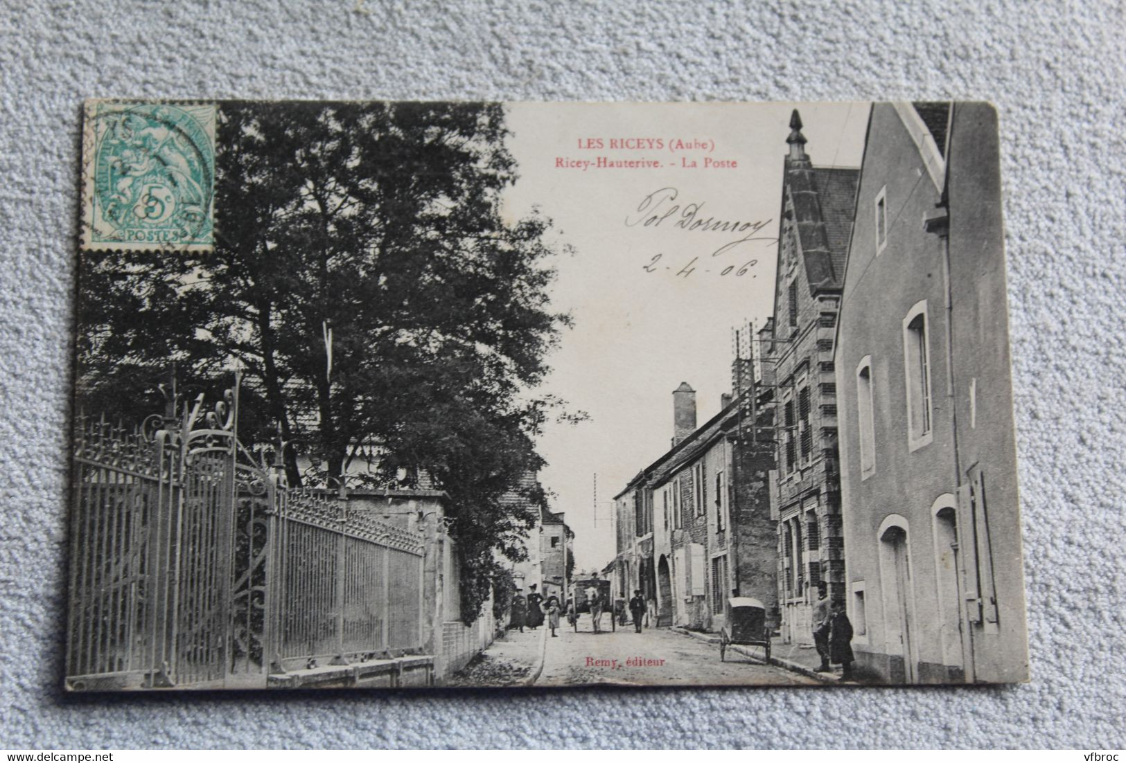 Cpa 1906, les Riceys, Ricey Hauterive, la poste, Aube 10