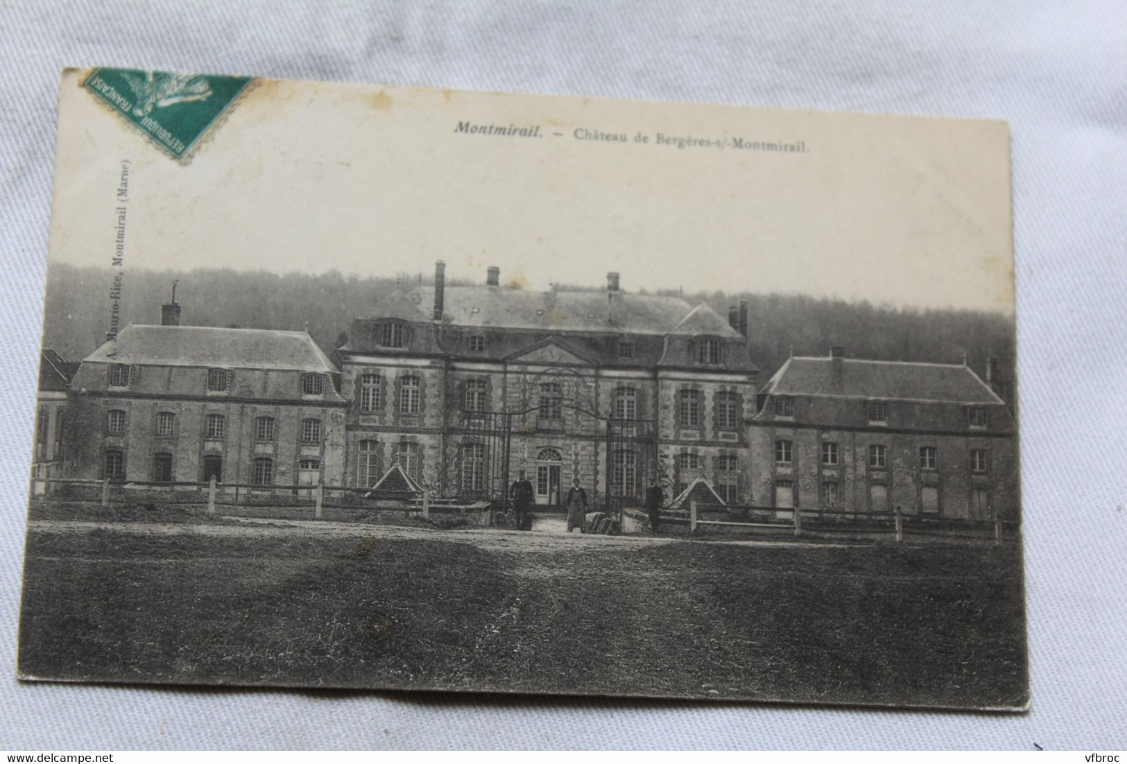 Cpa 1906, Montmirail, château de Bergères sur Montmirail, Marne 51