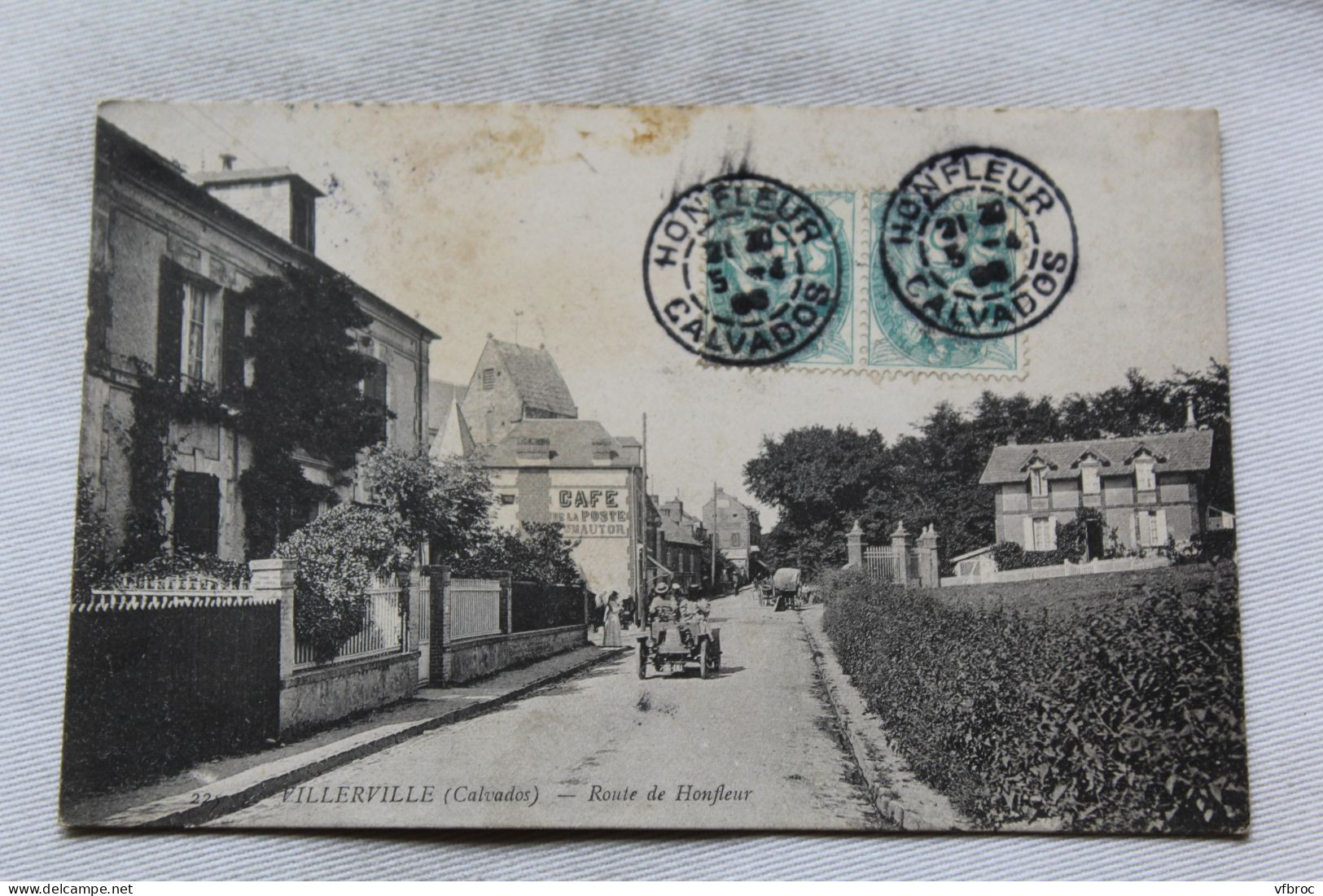 Cpa 1906, Villerville, route de Honfleur, Calvados 14