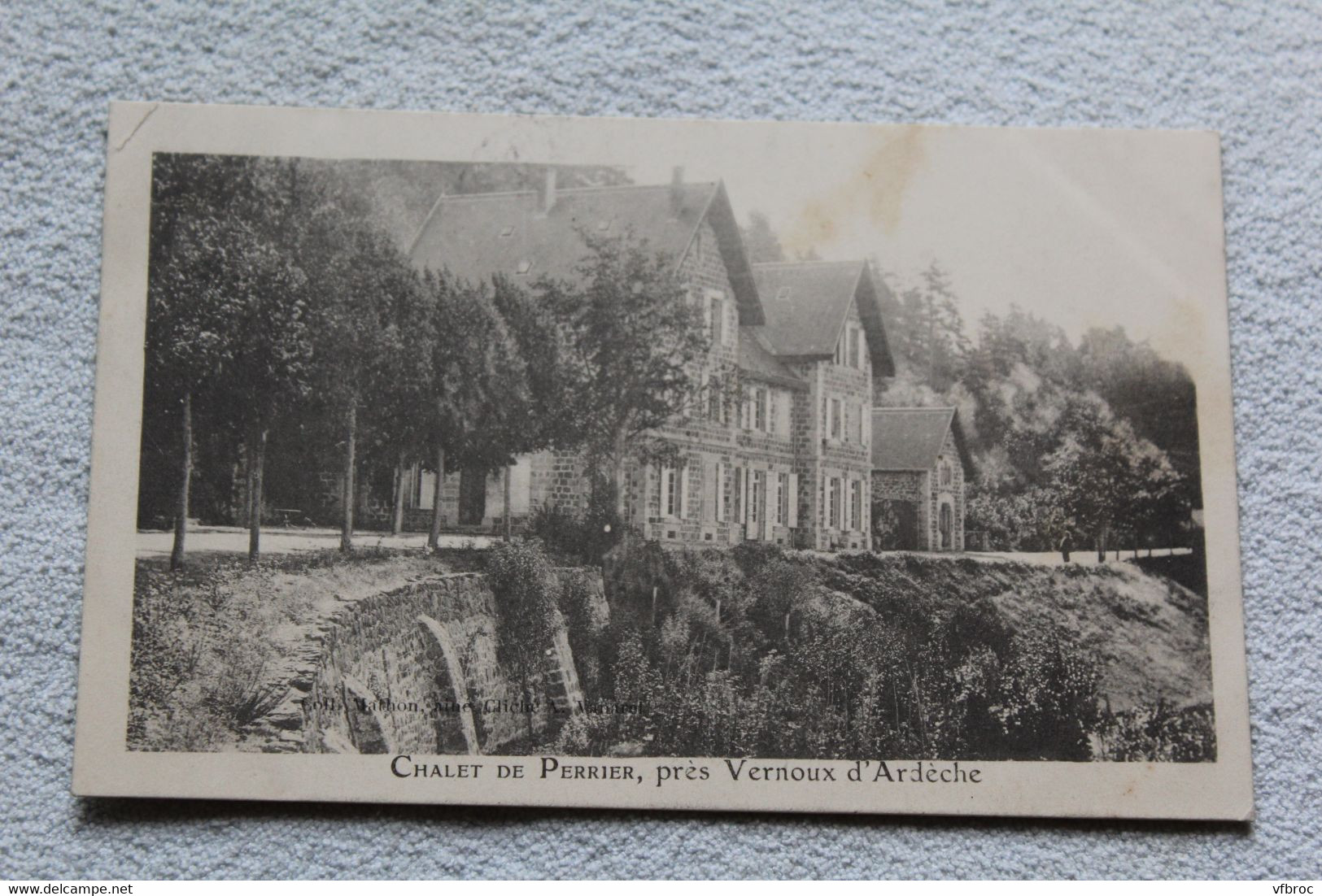 Cpa 1907, chalet de Perrier, près Vernoux, Ardèche 07