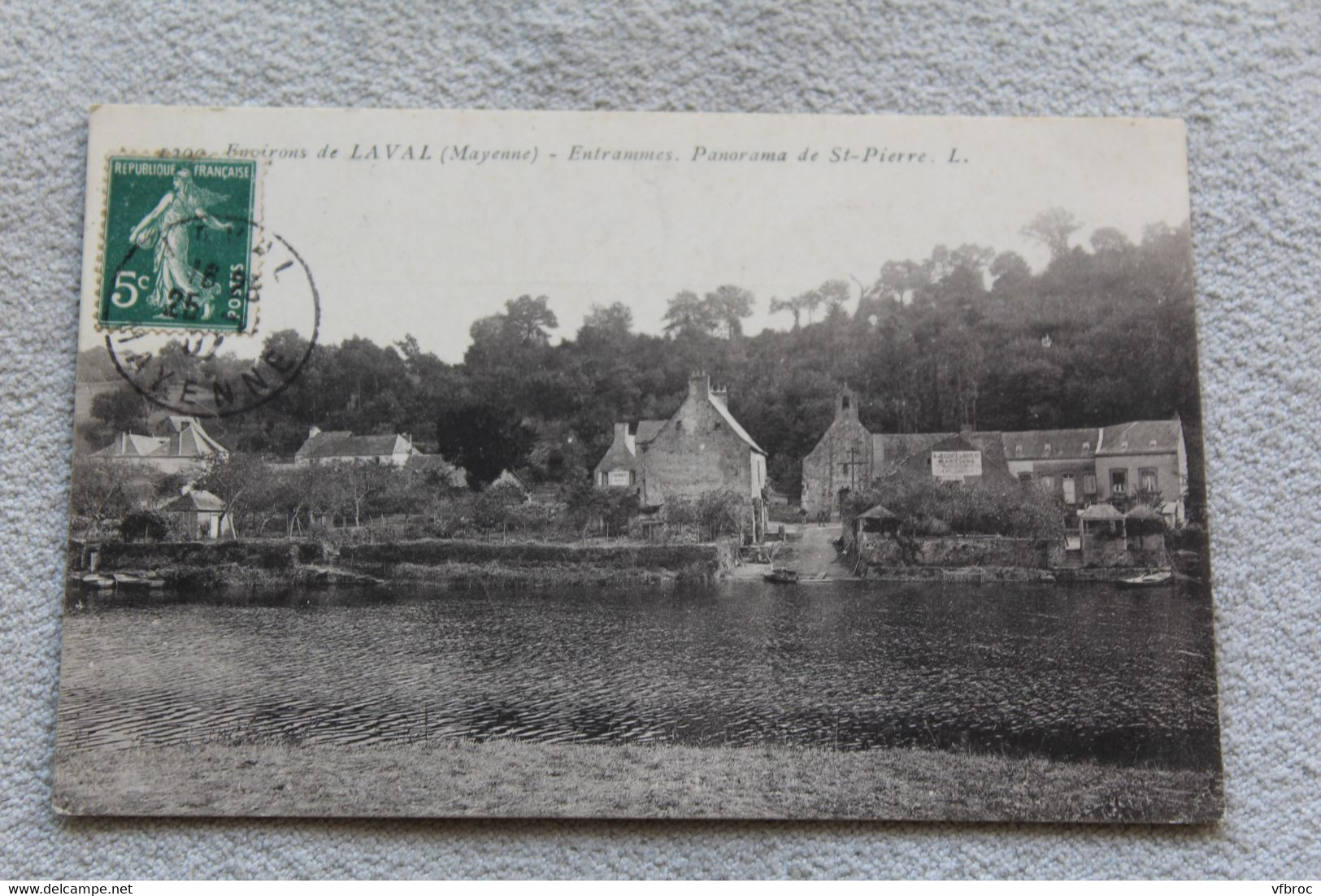 Cpa 1907, Entrammes, panorama de saint Pierre, Mayenne 53