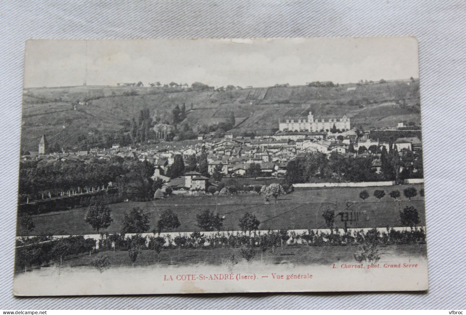 Cpa 1907, la Cote saint André, vue générale, Isère 38