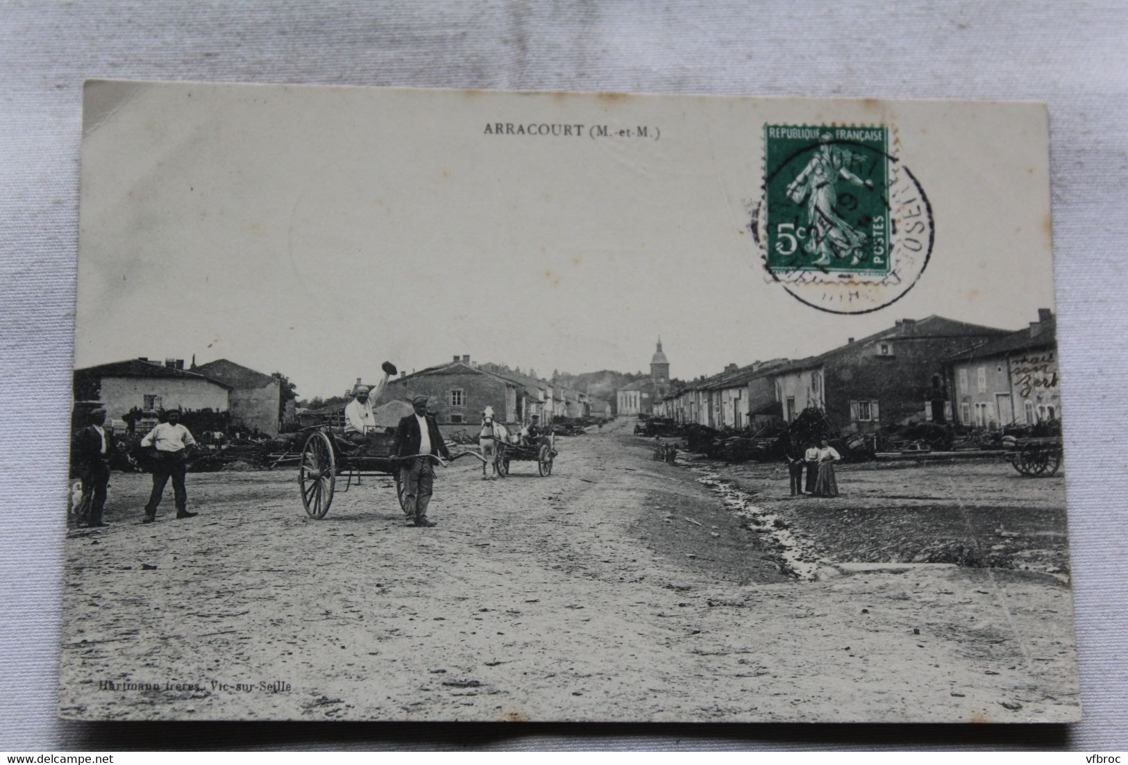 Cpa 1908, Arracourt, Meurthe et Moselle 54