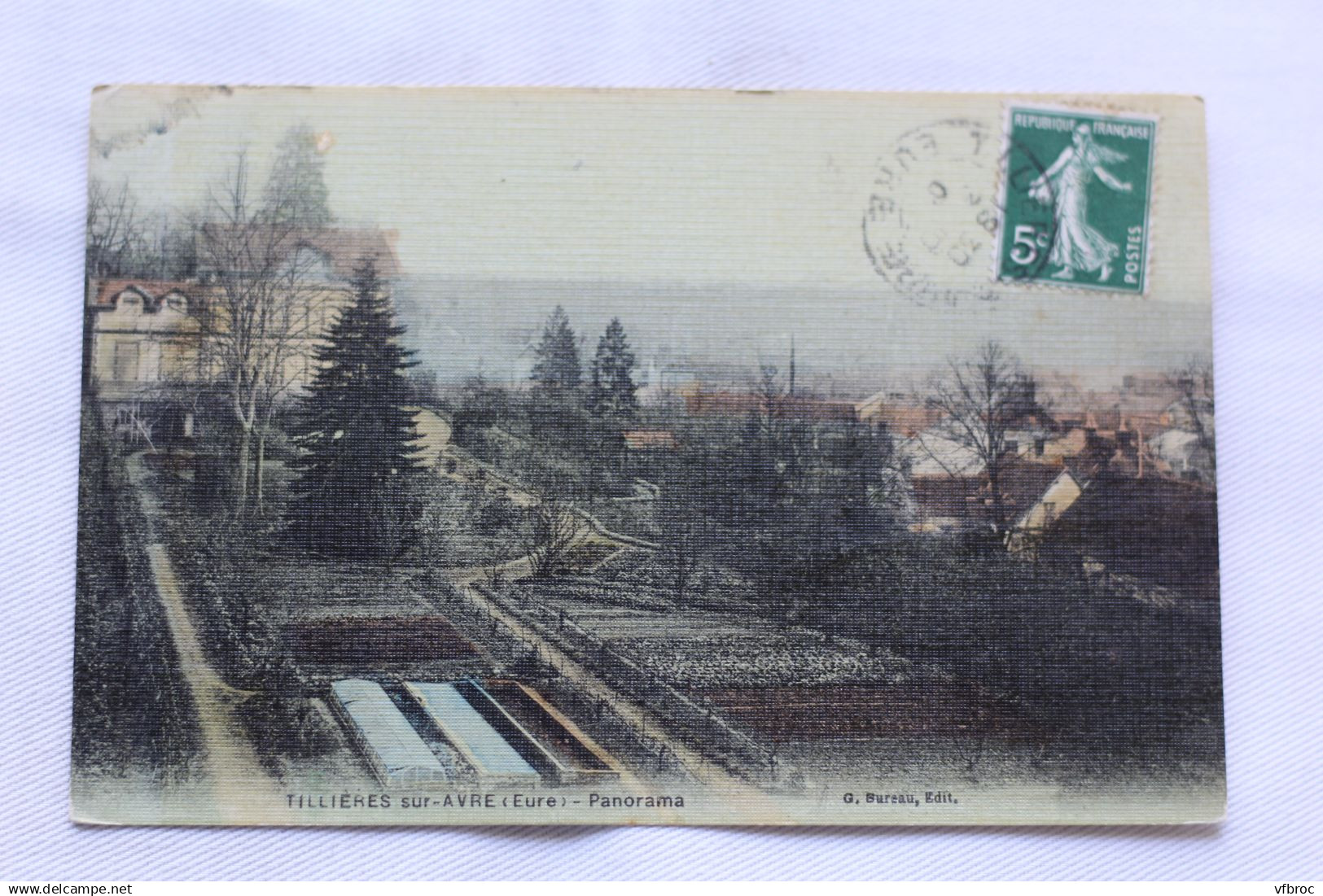 Cpa 1908, Tillières sur Avre, panorama, Eure 27