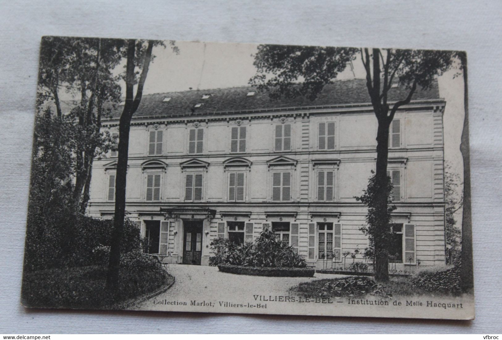 Cpa 1908, Villiers le Bel, institution de Melle Hacquart, Val d'Oise 95