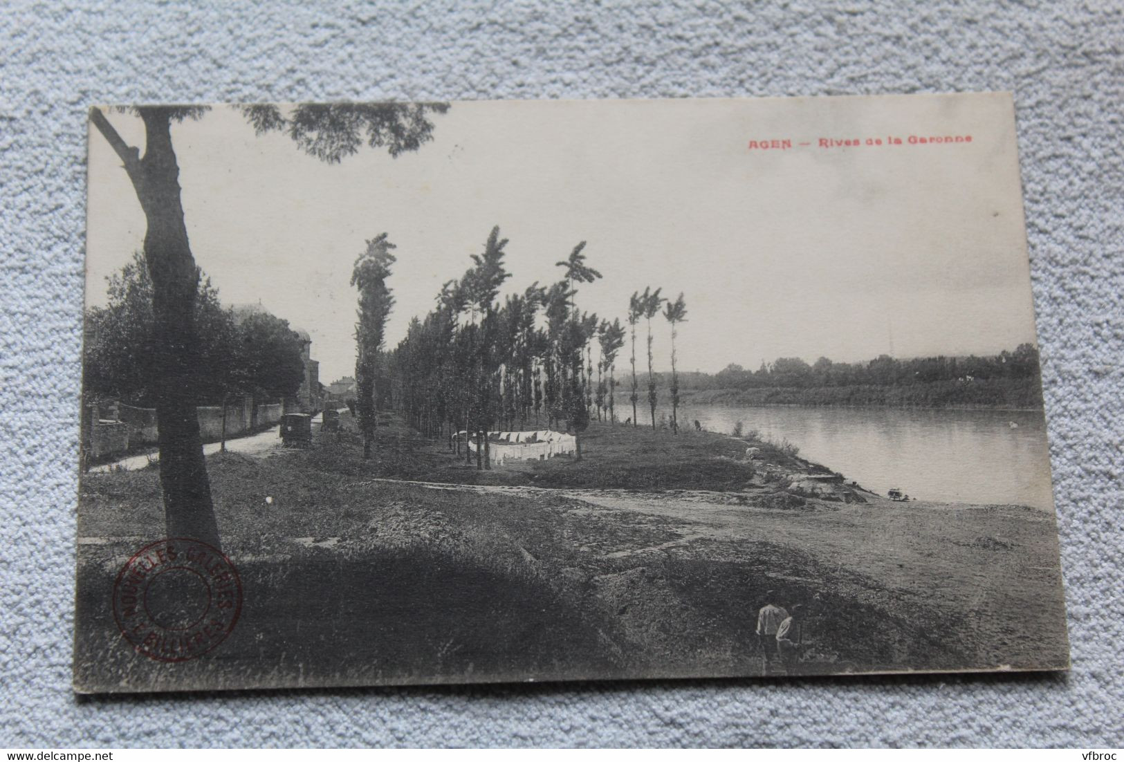 Cpa 1909, Agen, rives de la Garonne, Lot et Garonne 47