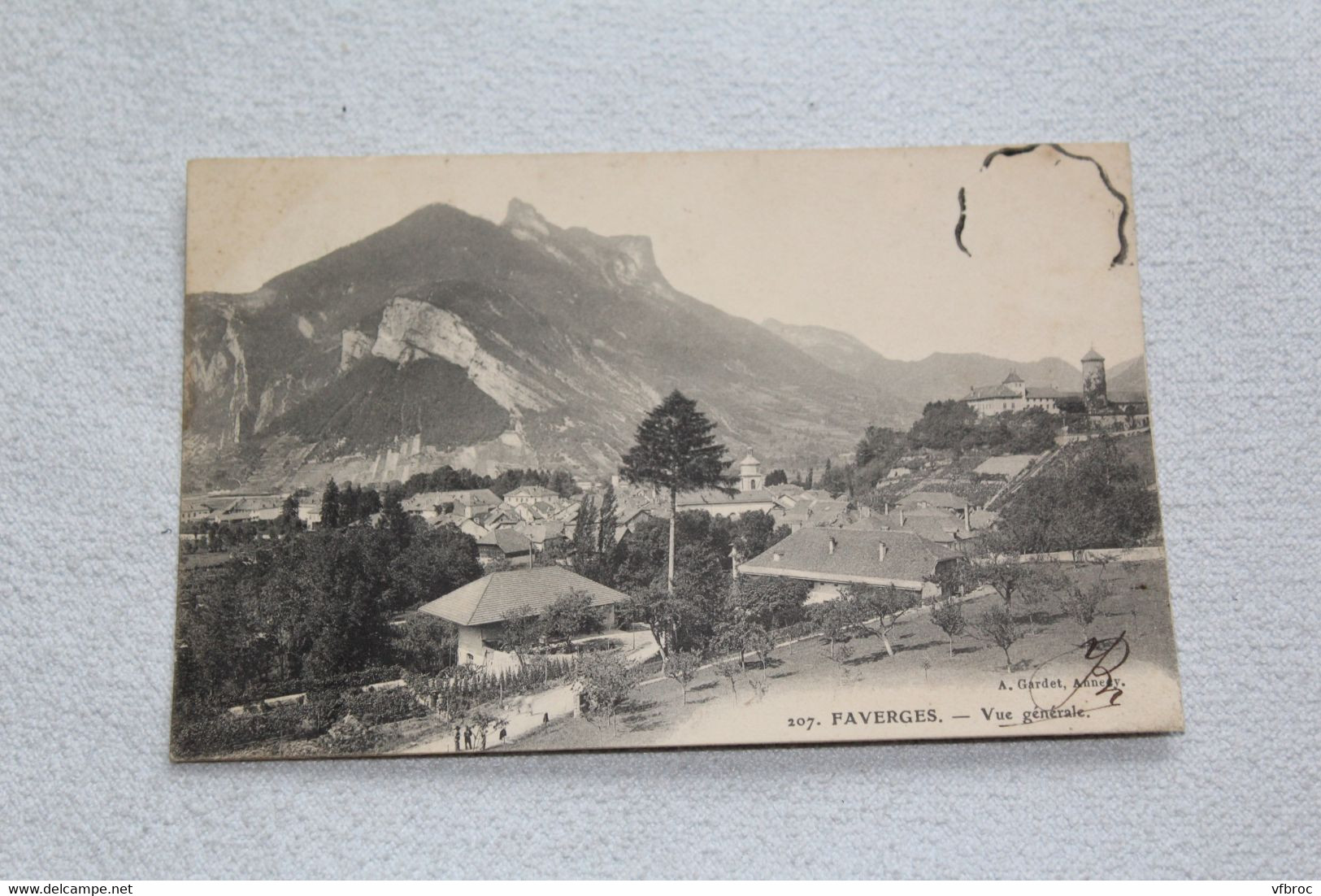 Cpa 1910, Faverges, vue générale 207, haute Savoie