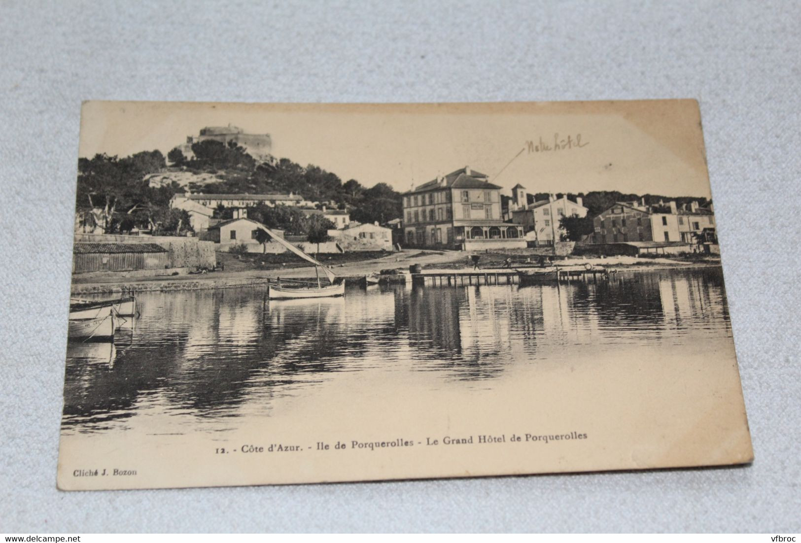 Cpa 1911, ile de Porquerolles, le grand hôtel de Porquerolles, Var