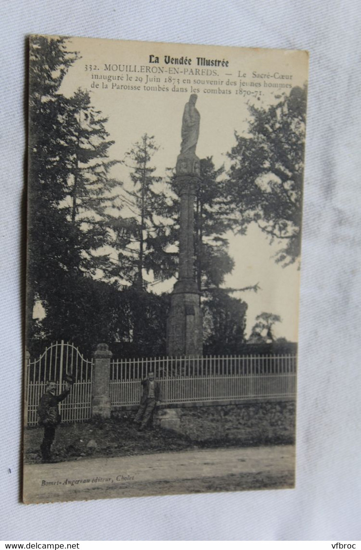 Cpa 1911, Mouilleron en Pareds, la sacré coeur, Vendée 85