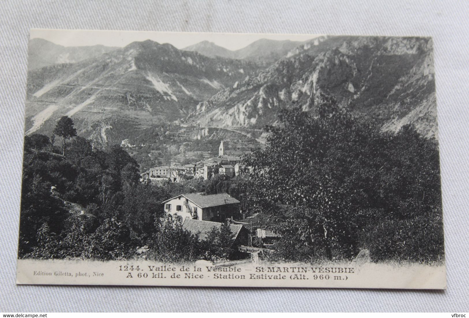 Cpa 1912, Saint Martin  Vésubie, vallée de la Vésubie, Alpes maritimes 06