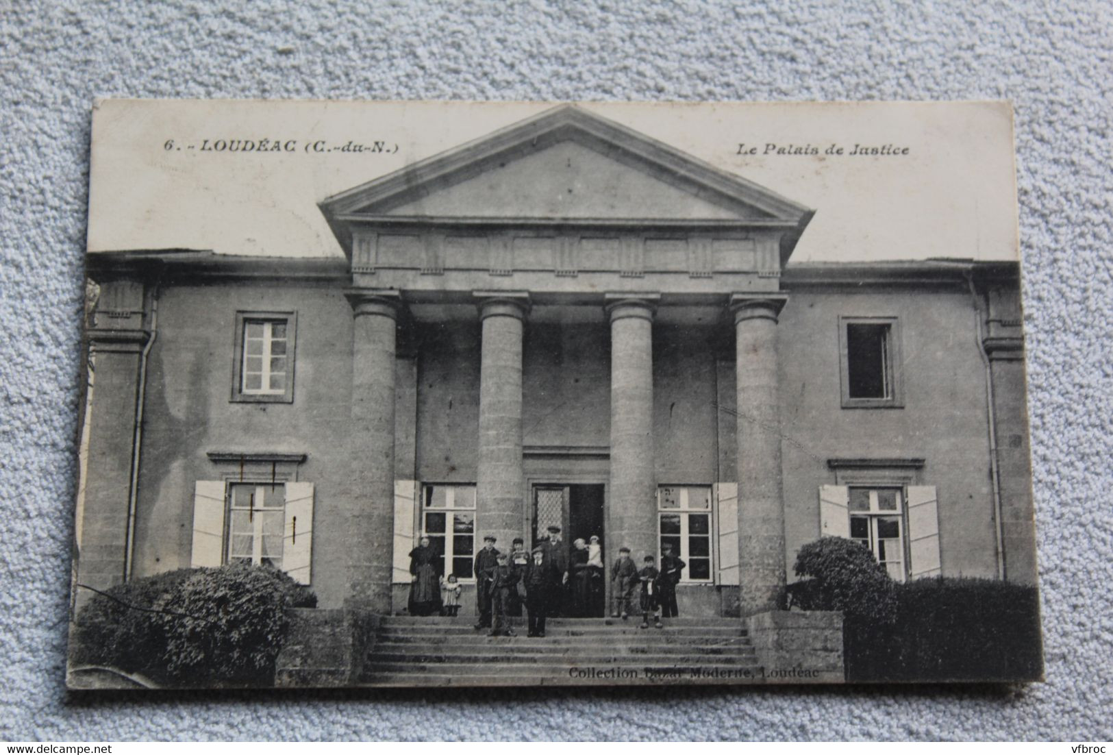 Cpa 1914, Loudéac, le palais de justice, Cotes d'Armor 22