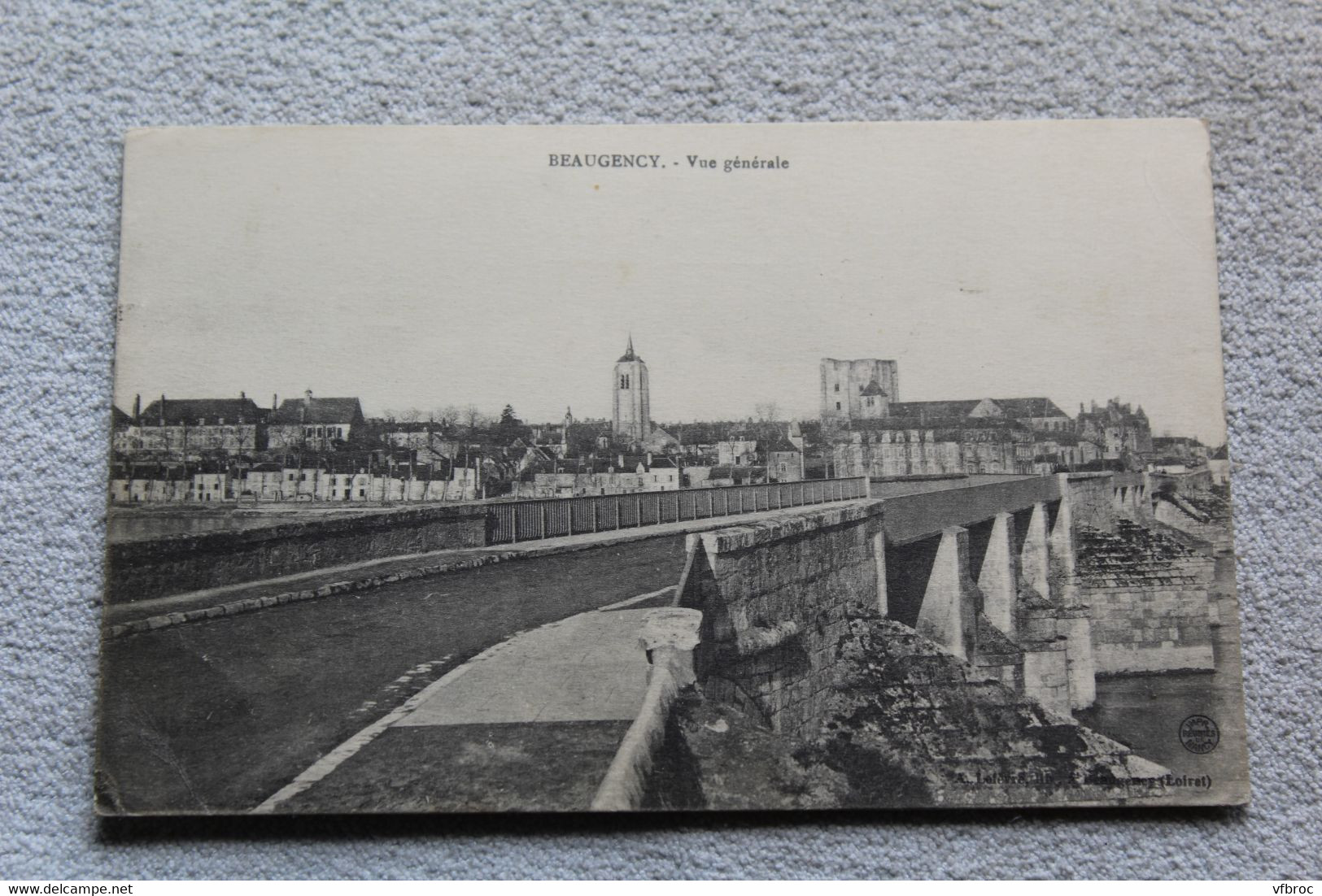 Cpa 1915, Beaugency, vue générale, Loiret 45