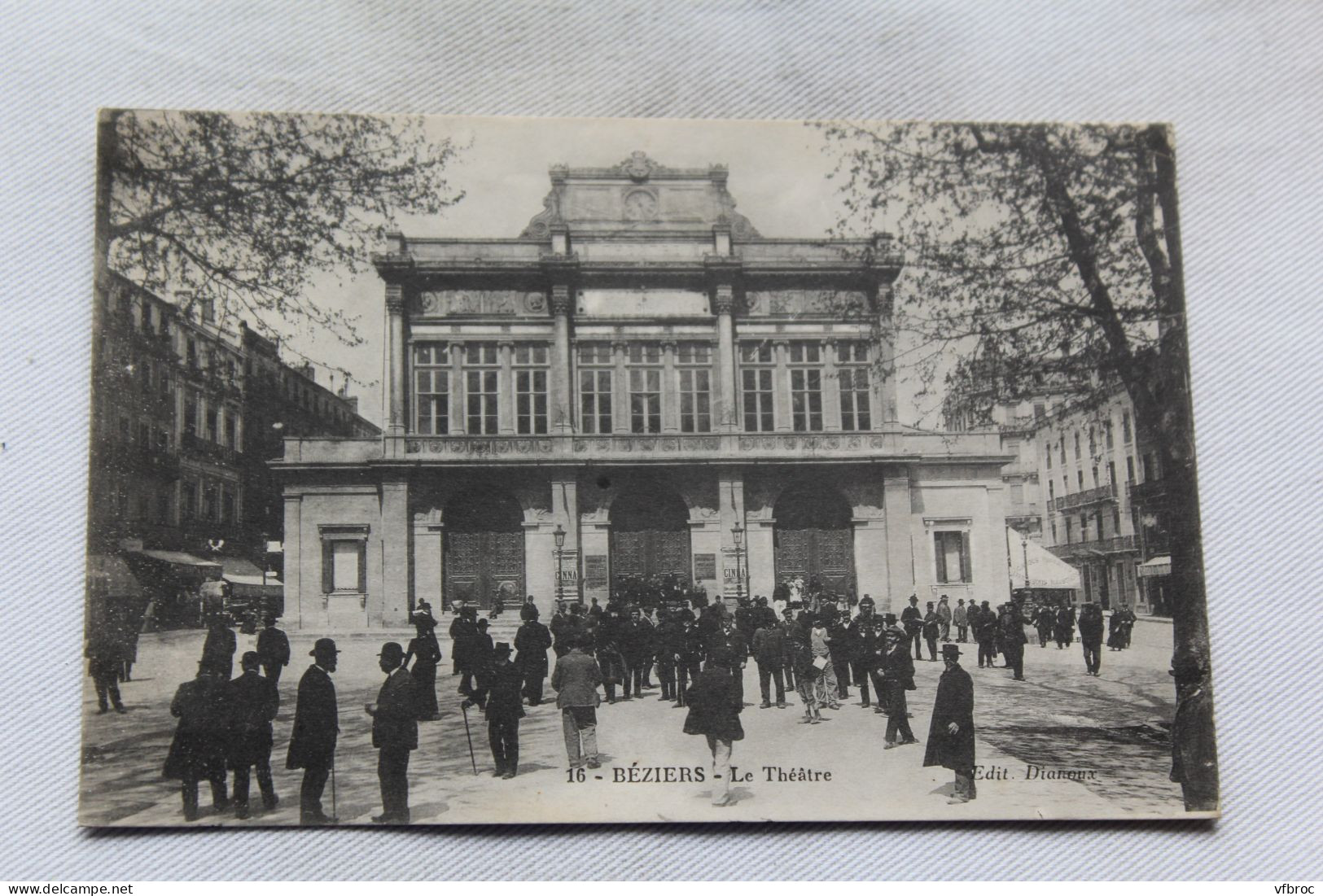 Cpa 1915, Beziers, le théâtre, Hérault 34