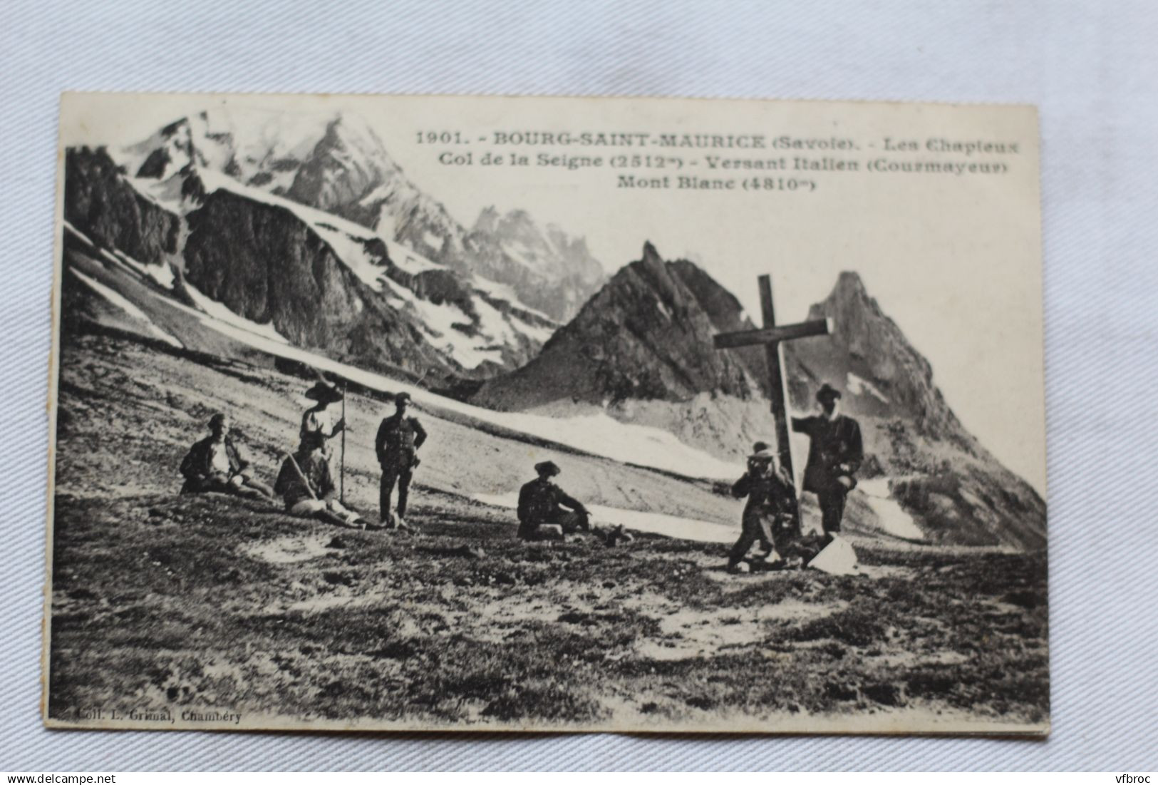 Cpa 1915, Bourg saint Maurice, les Chapieux, col de la Seigne, Savoie 73