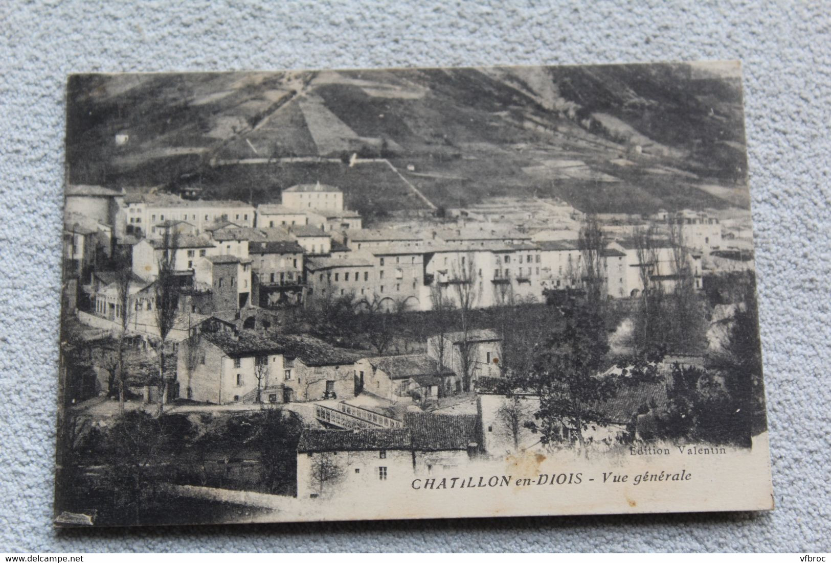 Cpa 1915, Chatillon en Diois, vue générale, Drôme 26