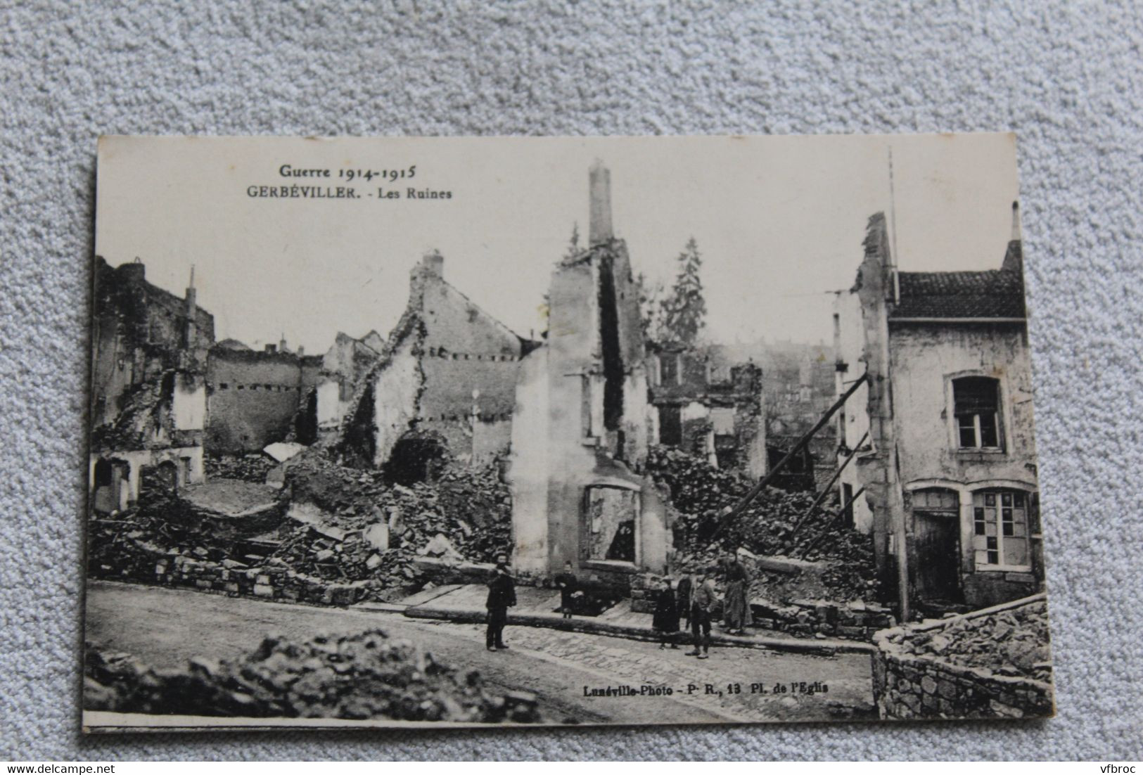 Cpa 1915, gerbeviller, les ruines, Militaria, Meurthe et Moselle 54