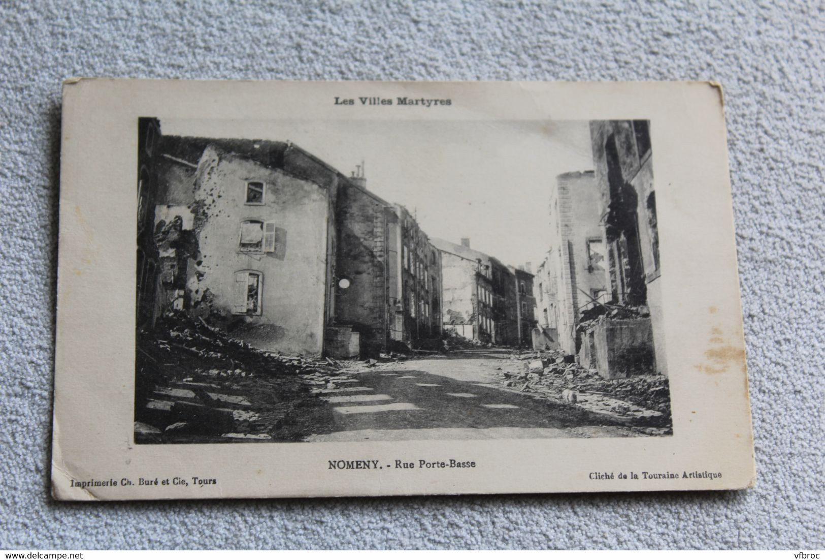 Cpa 1915, Nomeny, rue porte basse, Meurthe et Moselle 54