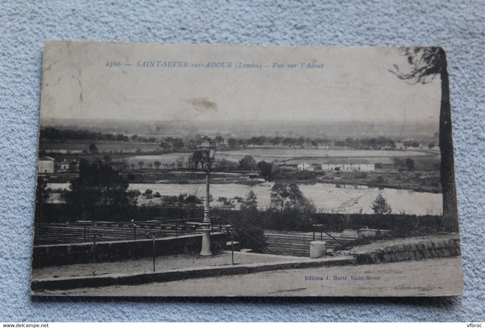 Cpa 1915, Saint Sever sur Adour, vue sur l'Adour, Landes 40