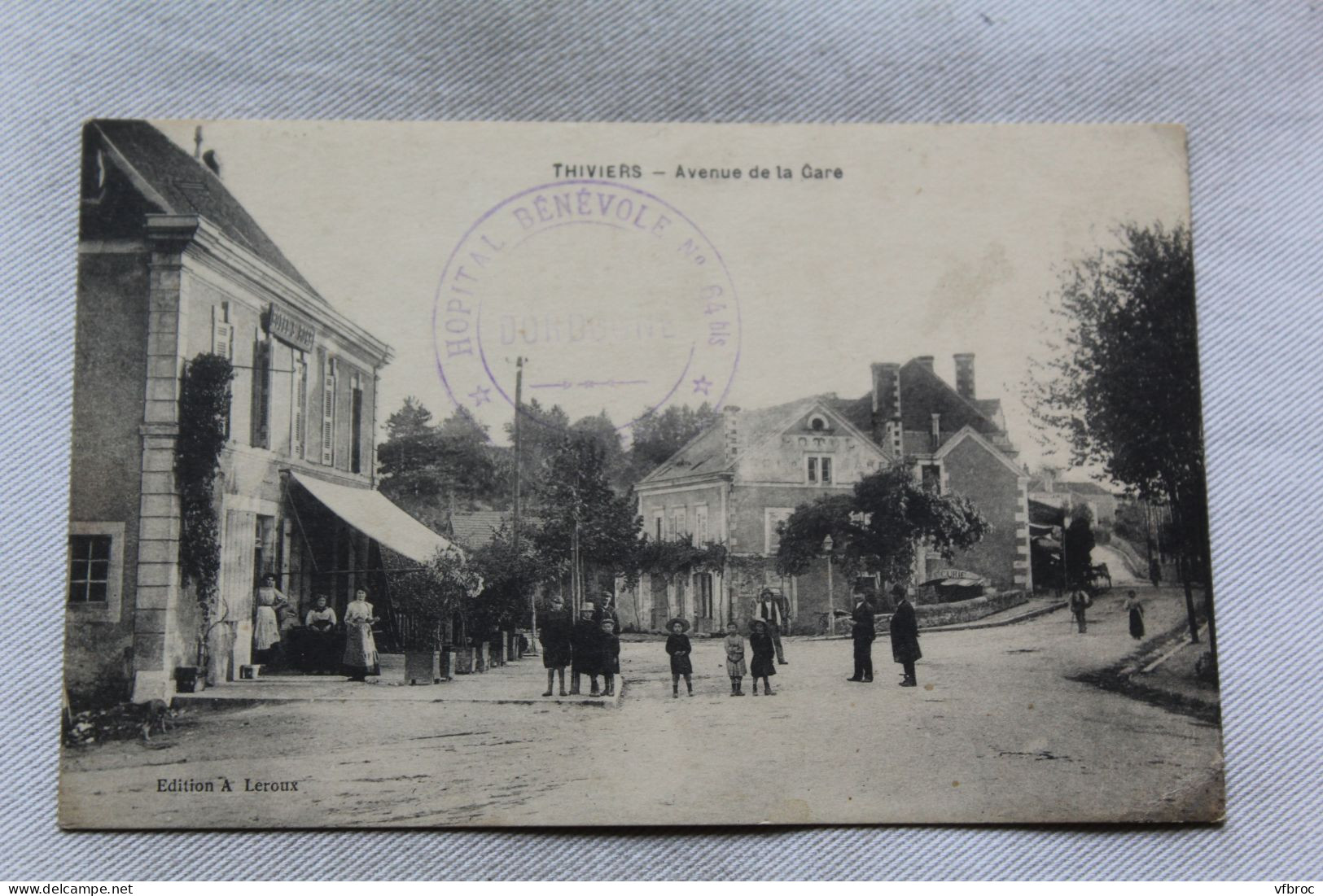 Cpa 1915, Thiviers, avenue de la gare, Dordogne 24