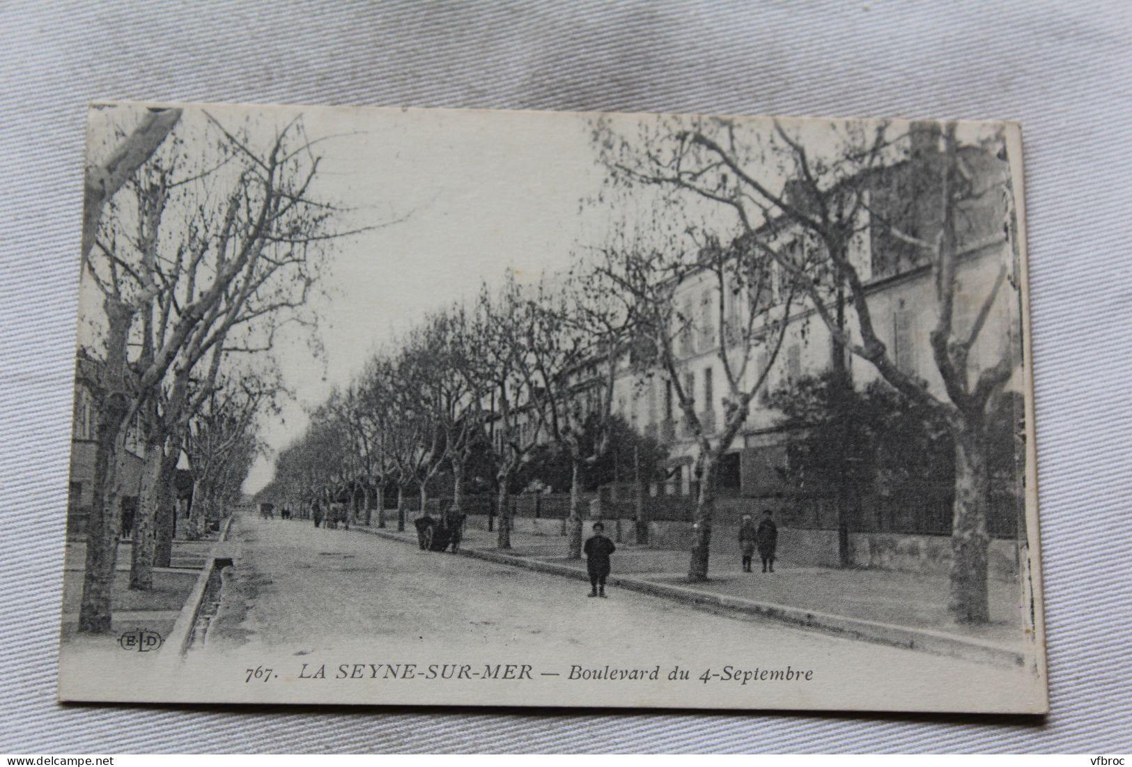 Cpa 1916, la Seyne sur mer, boulevard du 4 septembre, Var 83