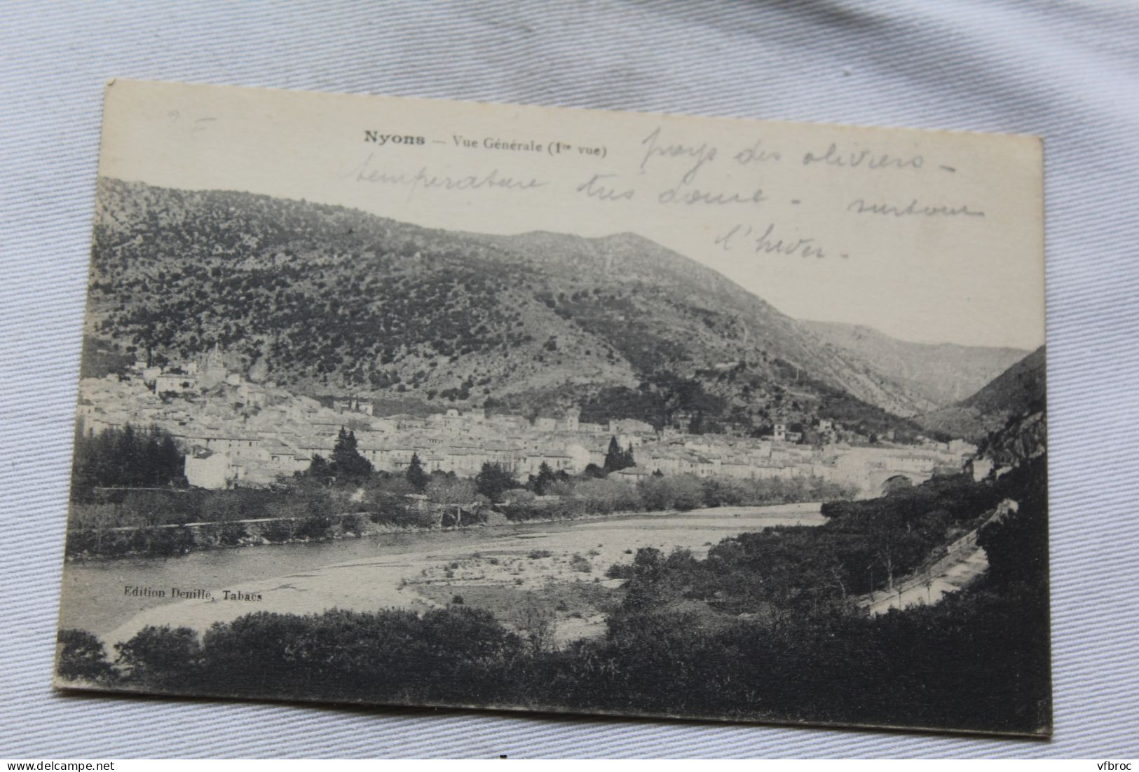 Cpa 1917, Nyons, vue générale, Drôme 26