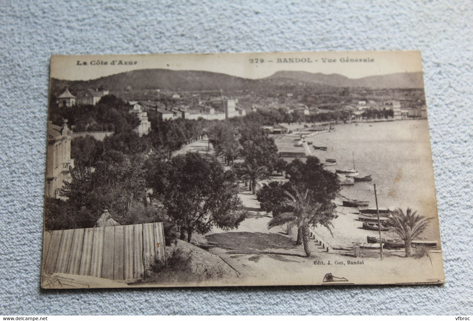 Cpa 1918, Bandol, vue générale, Var 83