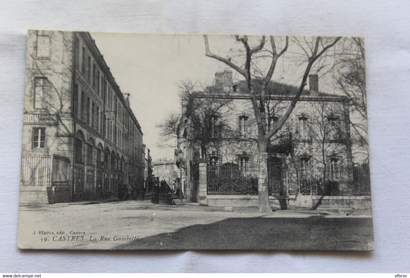 Cpa 1918, Castres, la rue Gambetta, Tarn 81