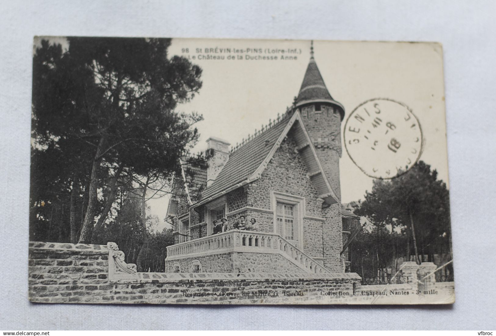 Cpa 1918, Saint Brévin les Pins, le château de la duchesse Anne, Loire Atlantique 44