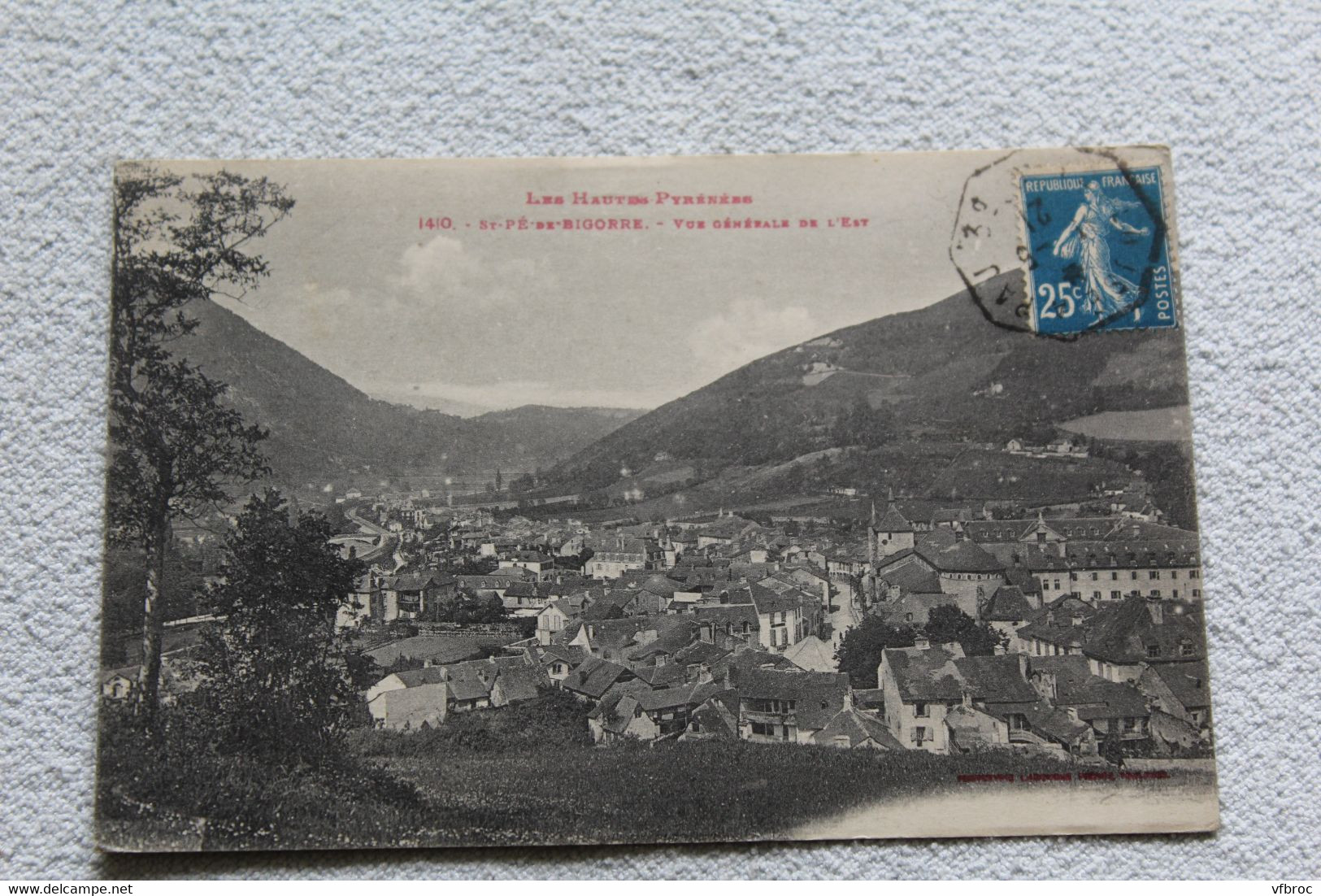 Cpa 1921, Saint Pé de Bigorre, vue générale de l'Est, hautes Pyrénées 65