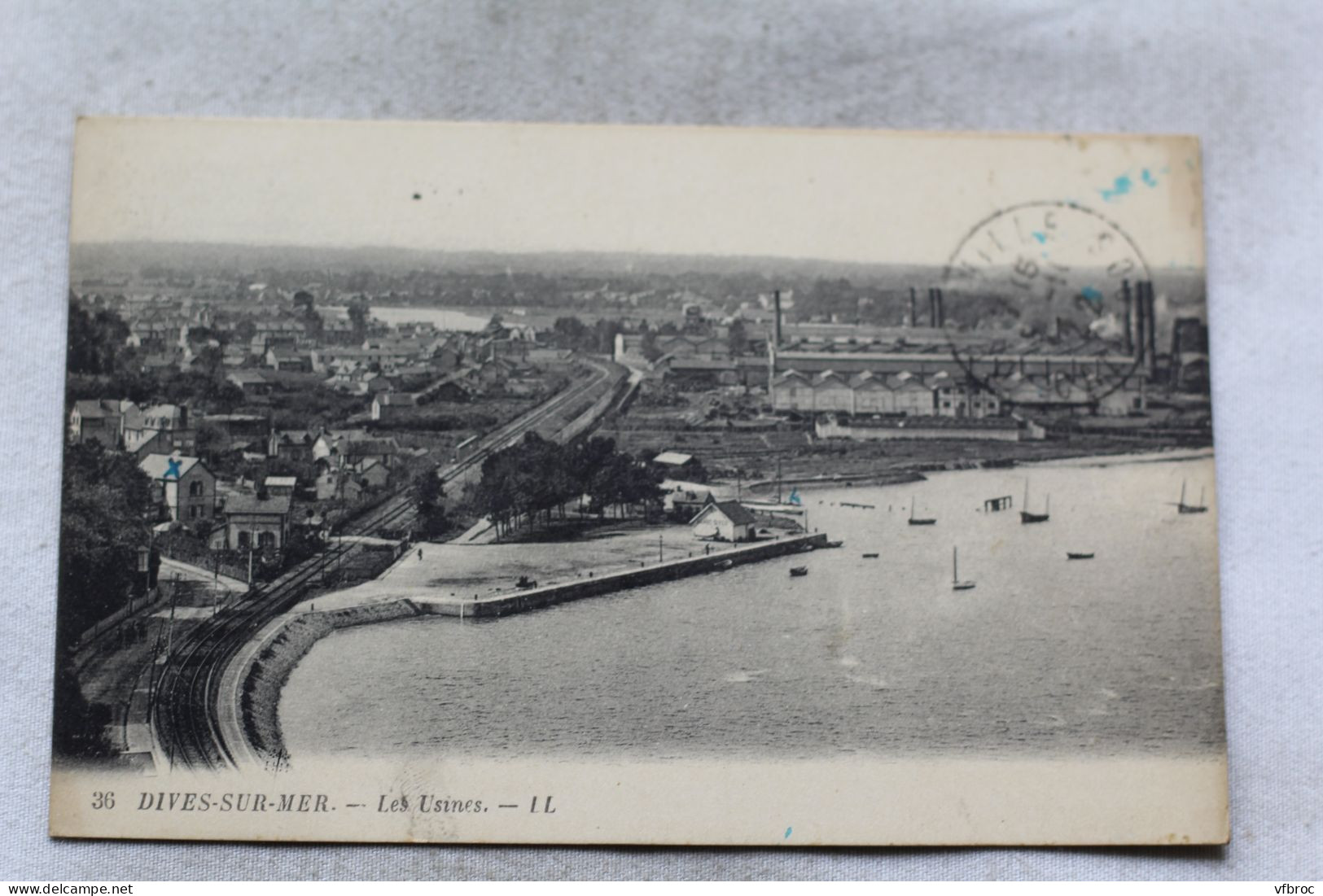 Cpa 1922, Dives sur mer, les usines, Calvados 14