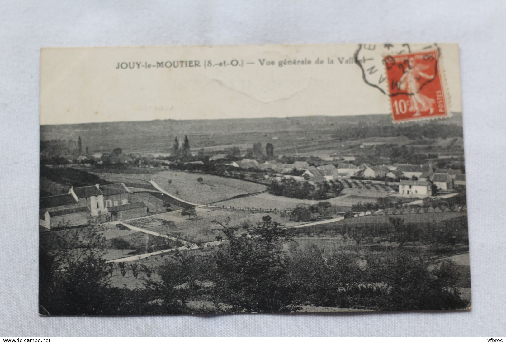 Cpa 1922, Jouy le Moutier, vue générale de la vallée, Val d'Oise 95