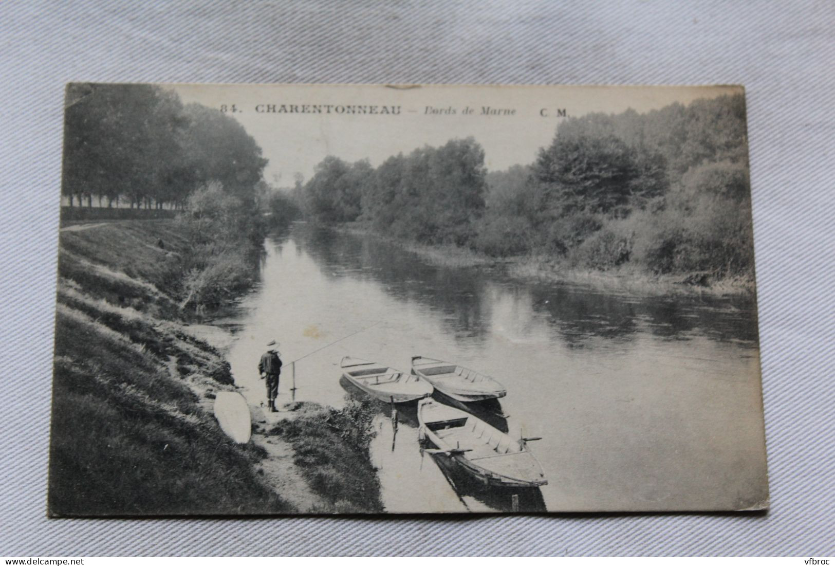 Cpa 1923, Charentonneau, bords de Marne, Val de Marne 94