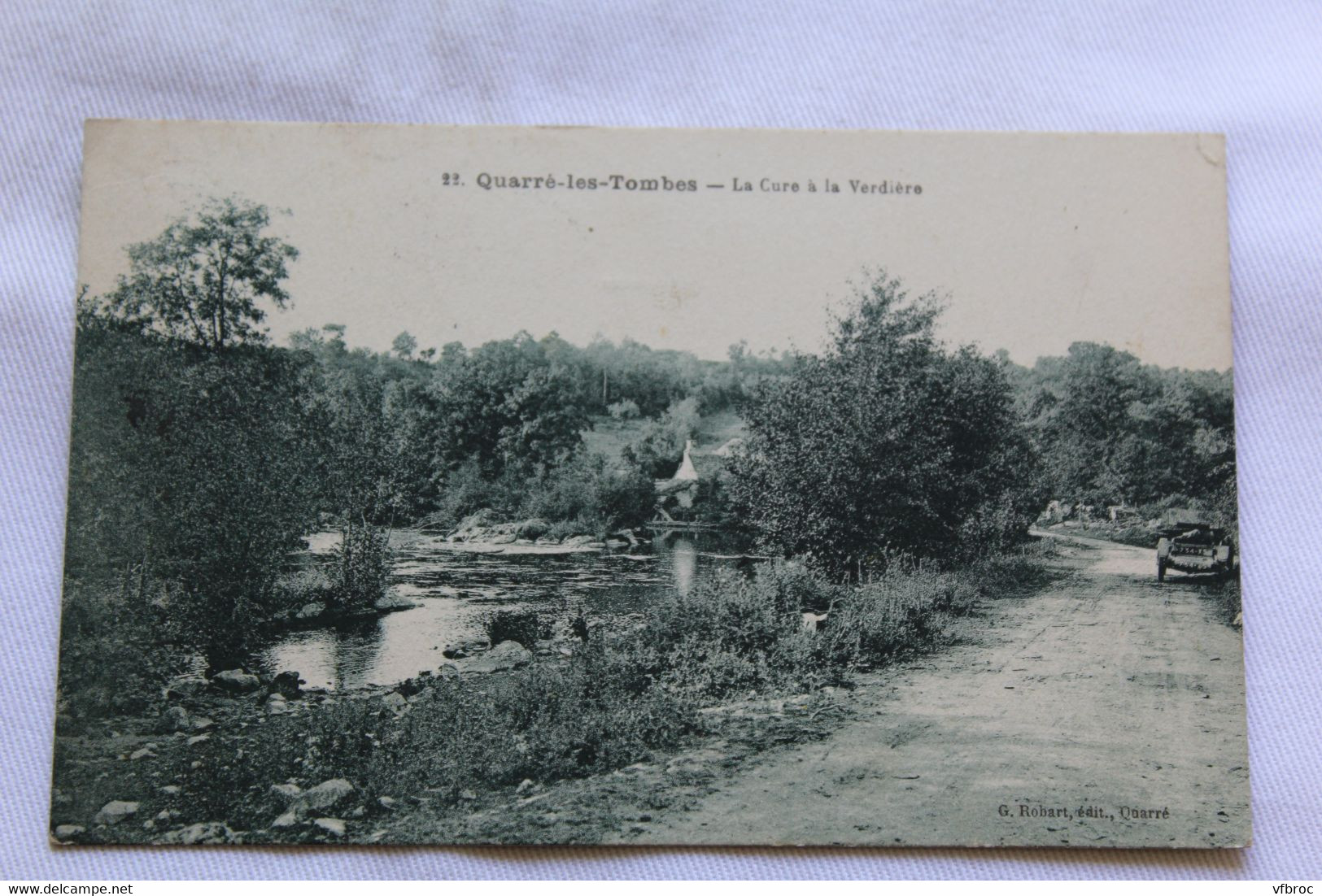 Cpa 1928, Quarré les Tombes, la Cure à la Verdière, Yonne 89